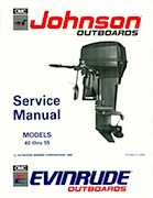 50HP 1991 J50BEEI Johnson outboard motor Service Manual