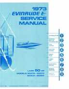 50HP 1973 50373 Evinrude outboard motor Service Manual