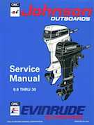 1994 30HP E30TEER Evinrude outboard motor Service Manual