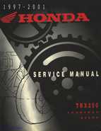 1997-2001 Honda TRX250 Fourtrax Recon Service Manual