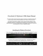 Apple PowerBook G3 - Wallstreet 1998 Repair Manual