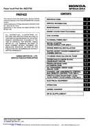 Honda BF20A-BF25A, BF25D-BF30D Outboard Motors Shop Manual