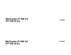 1999 Mercruiser HI-Performance GM 377 EFI Engine Service Manual